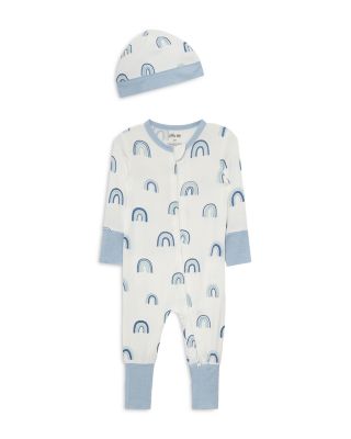 Boys' Blue Rainbow Coverall and Hat - Baby