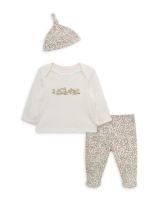 Girls' Woodland Lap Shoulder Top, Hat & Footed Pants Set - Baby