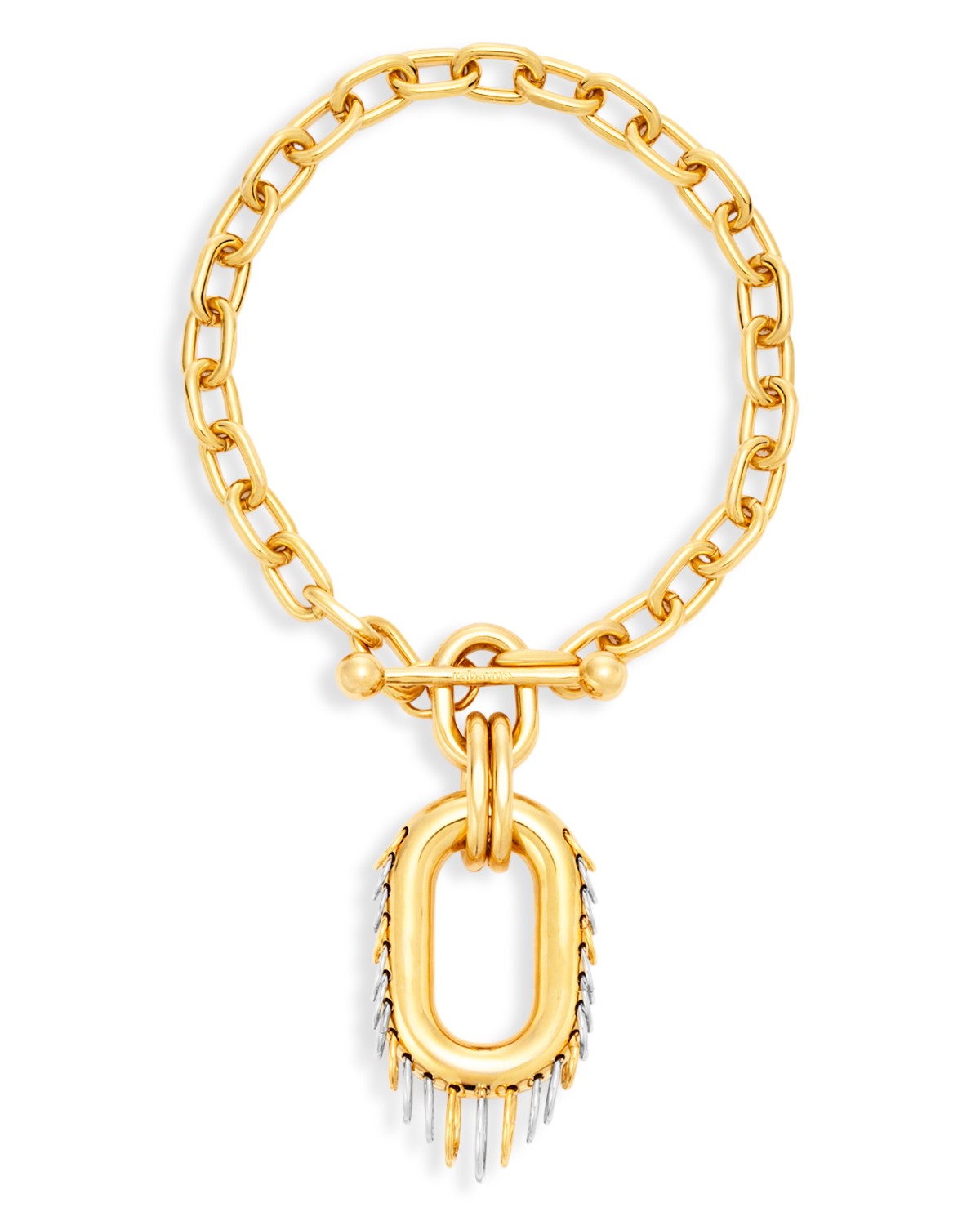 Rabanne Collier Punk Xl Link Necklace in Gold
