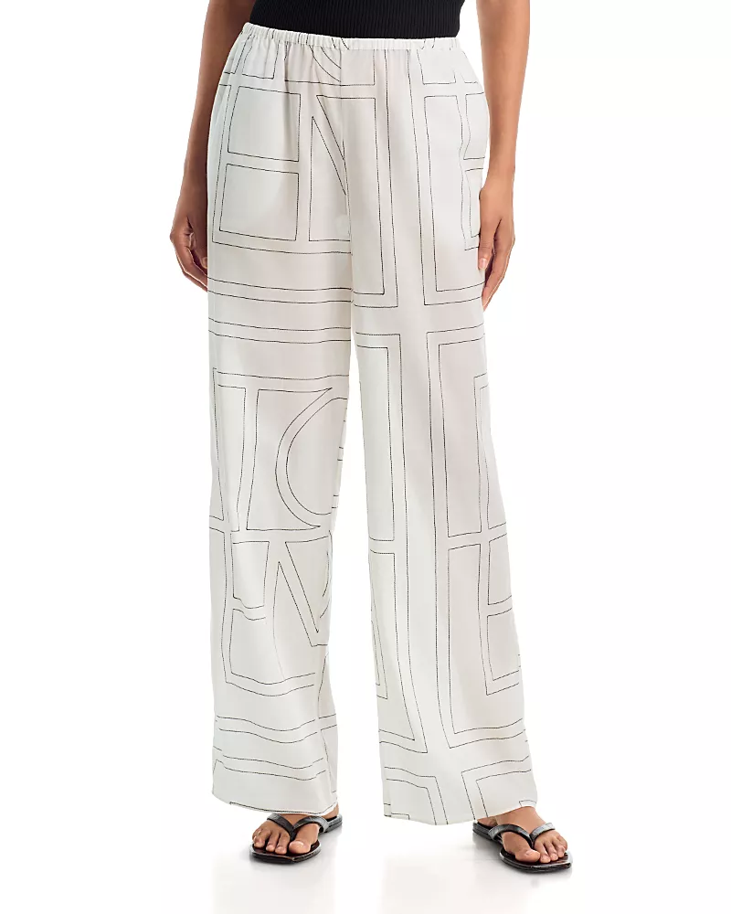 Toteme Monogram Pajama Pants