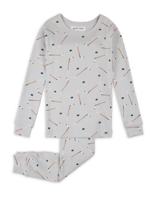 Boys' Slapstick Print Ribbed Pajama Set - Little Kid