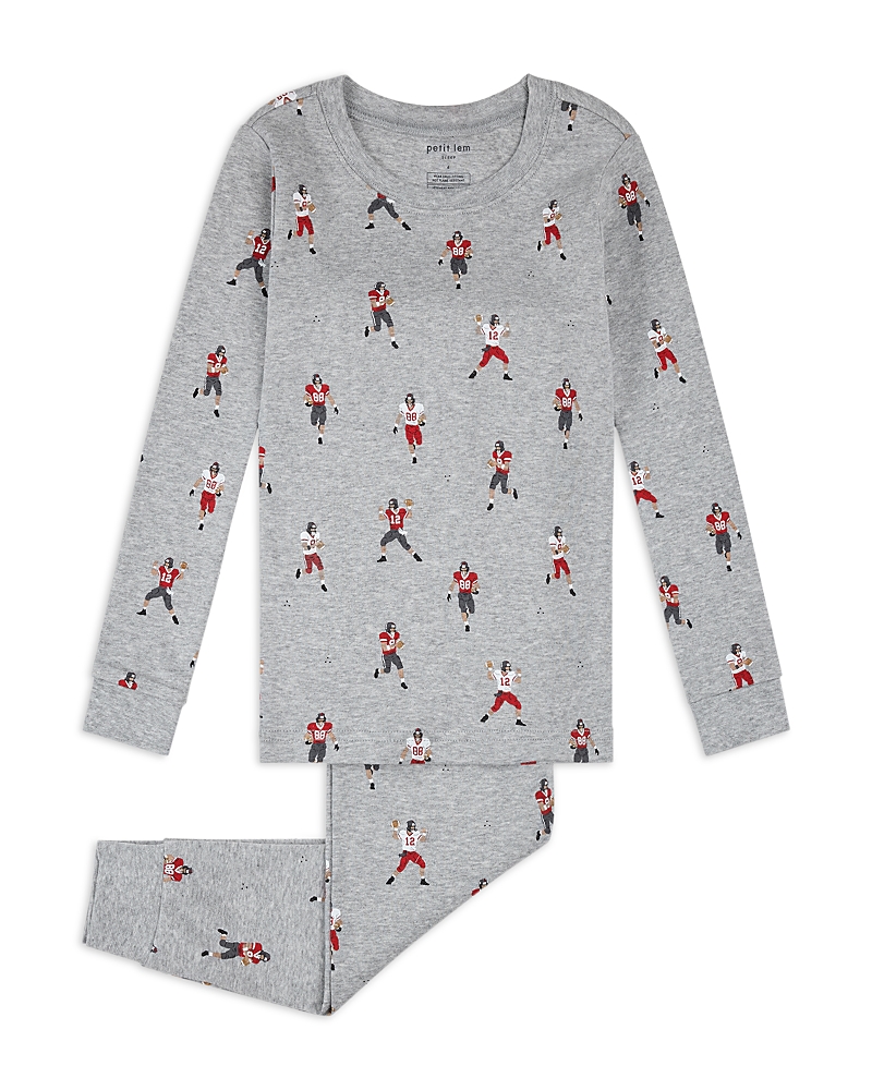 petit lem Boys' Gridiron Football Print Pajama Set - Little Kid, Big Kid