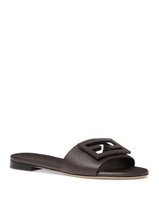 Fendi Women's Leather Slide Sandals