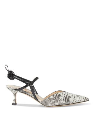 Fendi Women's Very Colibrì Leather Slingbacks | Bloomingdale's Shoes