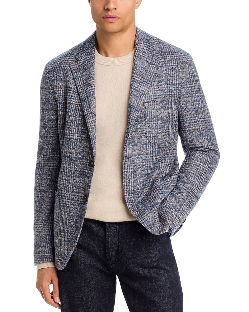 Etro Regular Fit Boucle Plaid Jacket