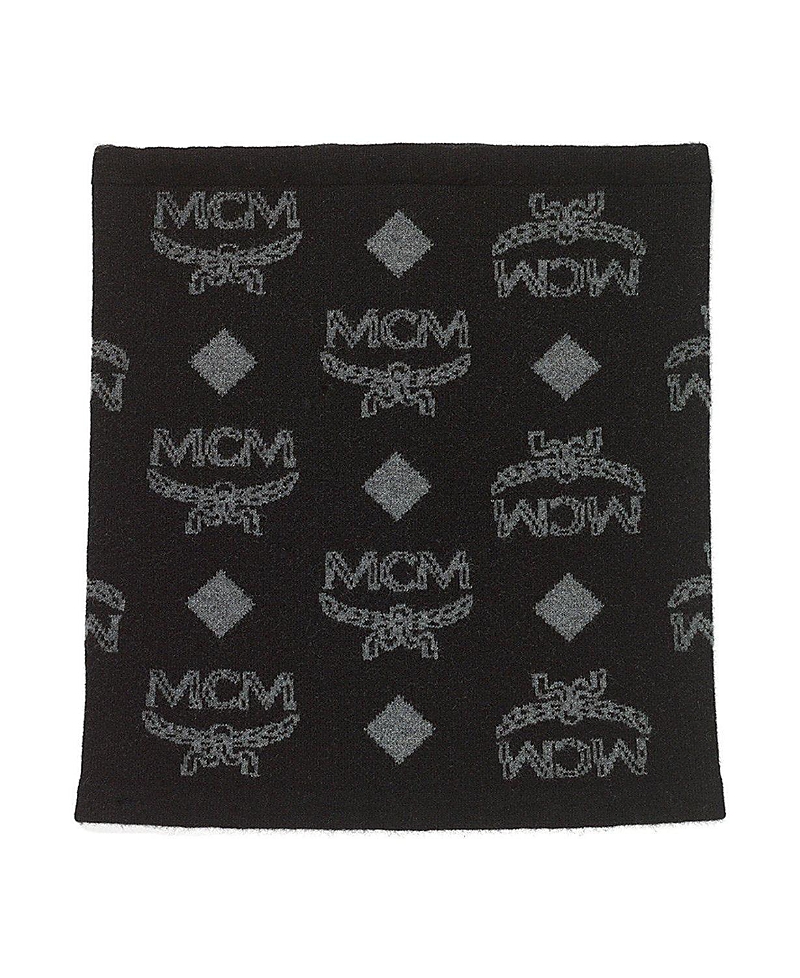 Mcm Neck Warmer in Monogram Wool Jacquard
