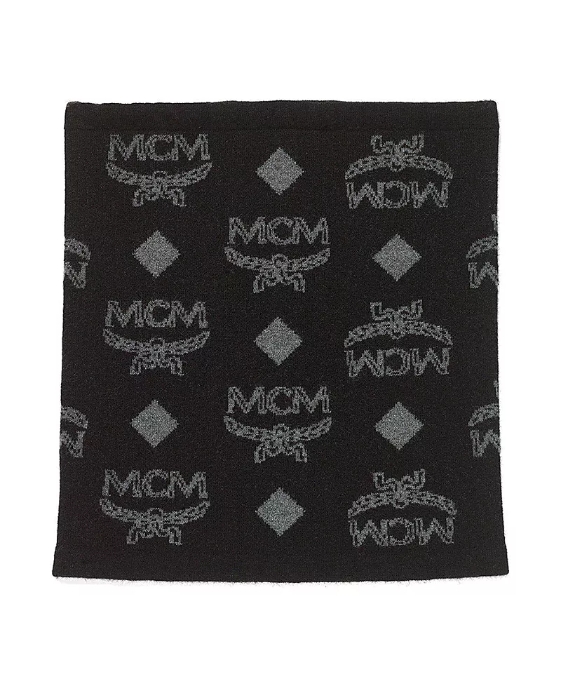 Mcm Neck Warmer in Monogram Wool Jacquard