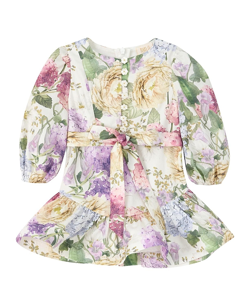Marlo Kids Girls' Seraphina Sleeve Cotton Mini Dress - Baby
