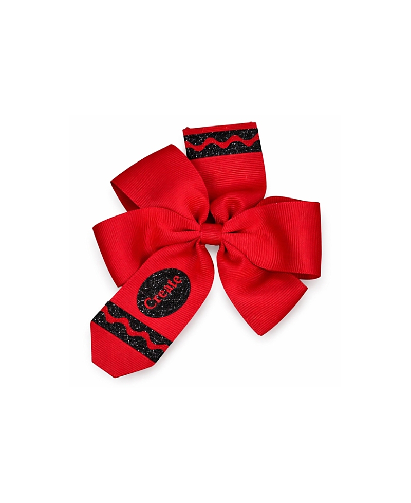 Bits & Bows Girls' Back-to-School Crayon Hair Bow