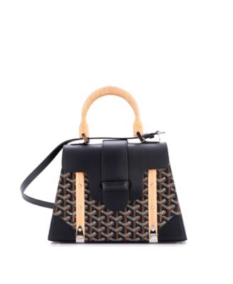  PM Saigon Top Handle Bag Coated Canvas with Leather