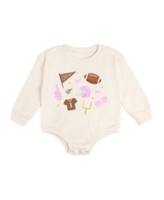 Girls' Game Day Icon Long Sleeve Romper - Baby