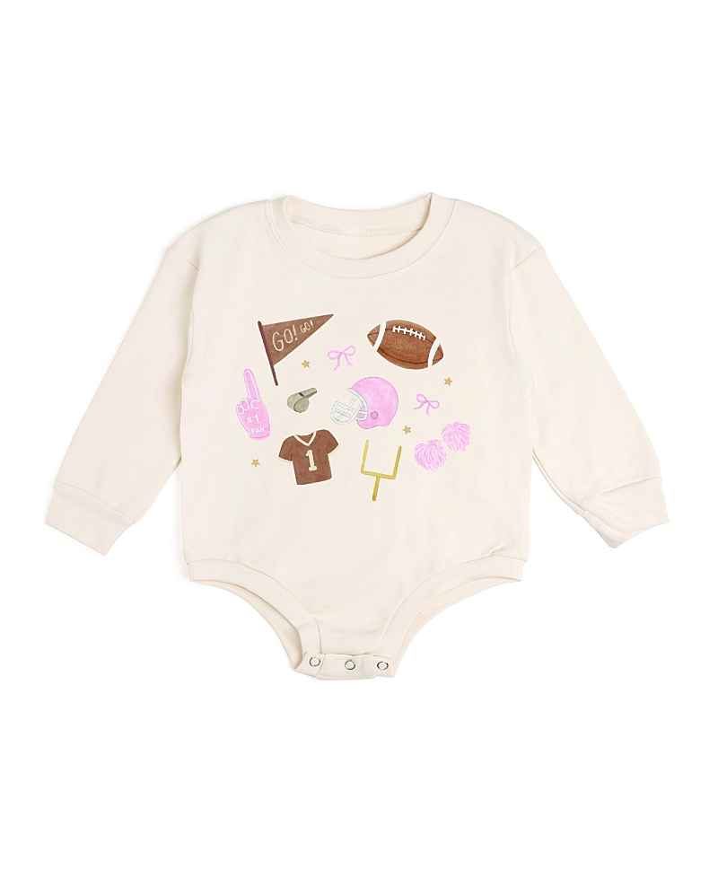 Sweet Wink Girls' Game Day Icon Long Sleeve Romper - Baby