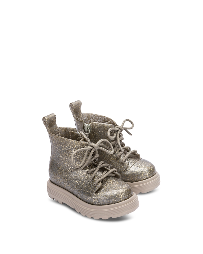 Mini Melissa Girls' Coturno Combat Boots - Toddler