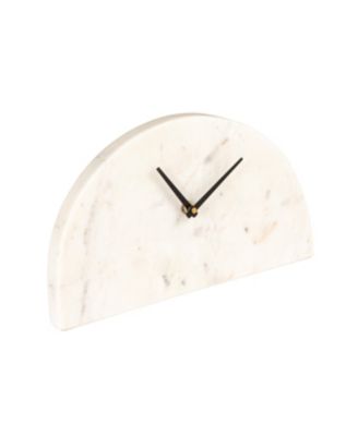  Decorative Half Moon Marble Mantel Clock