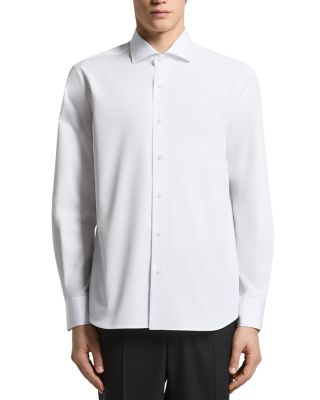 Classic Spread Collar Cotton Poplin Shirt