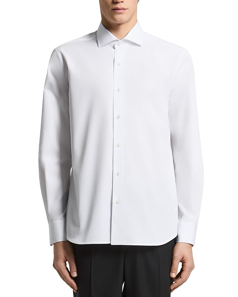 Peserico Classic Spread Collar Cotton Poplin Shirt
