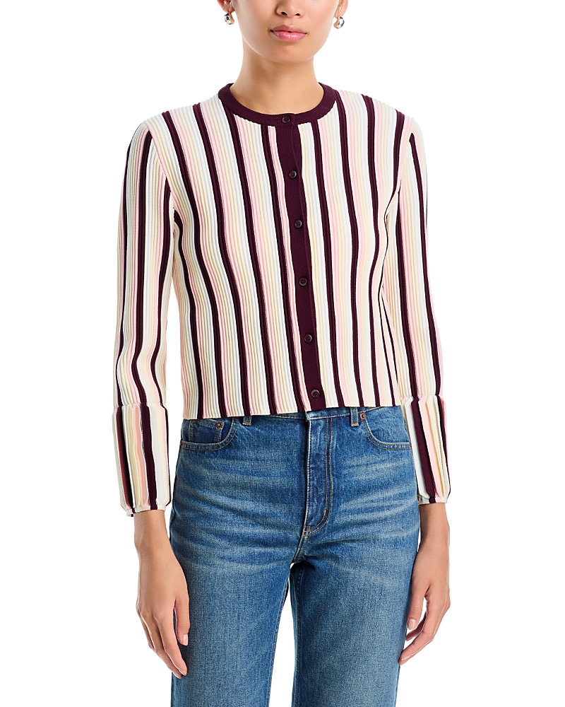Simkhai Iris Crewneck Cardigan Sweater