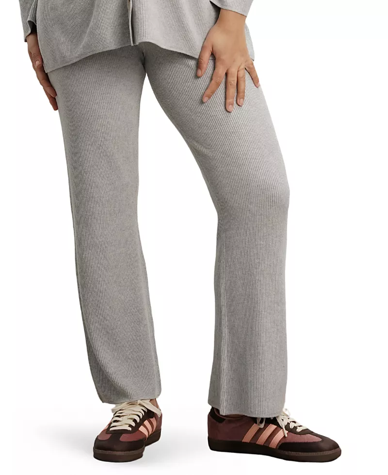 Nom Maternity Georgina Foldover Maternity Knit Pants