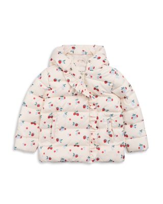 Girls' Berries Print Hooded Mid Weight Puffer Jacket - Little Kid, Big Kid