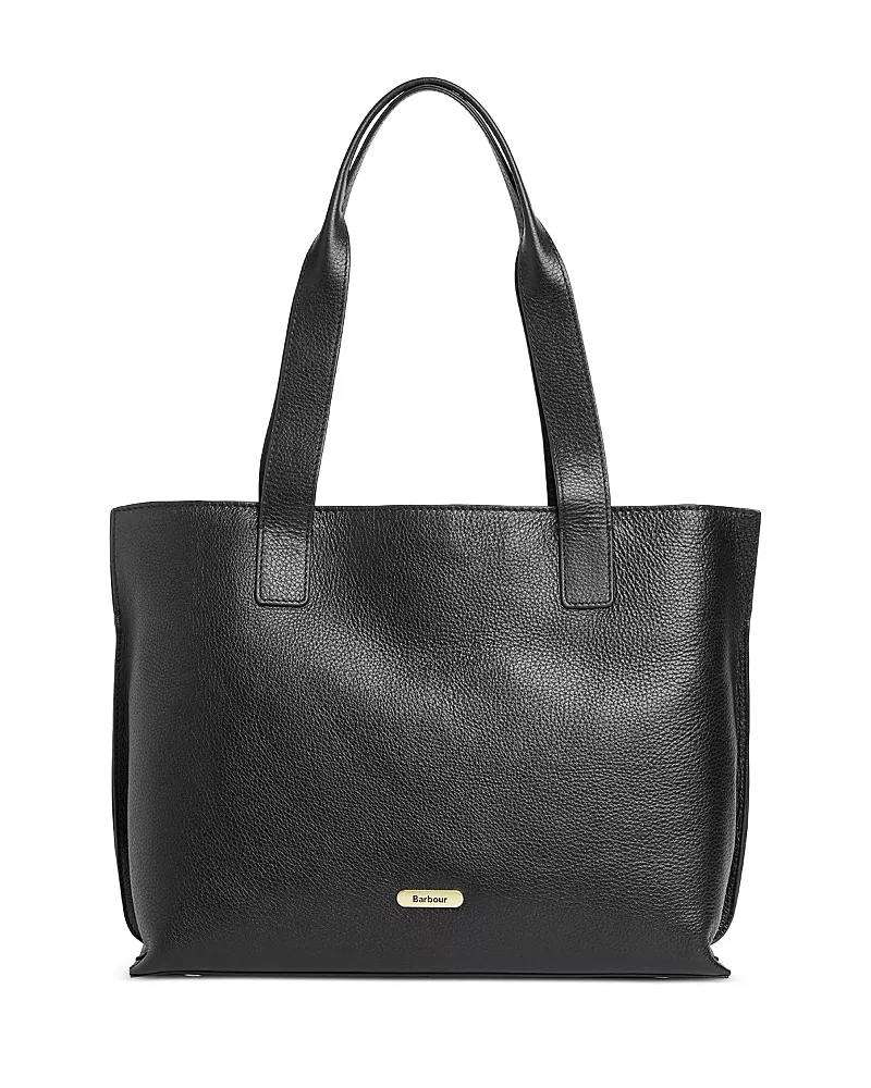 Barbour Alder Large Leather Tote Bag