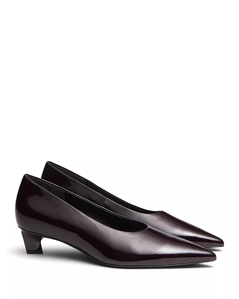 rag & bone Women's Paloma Patent Leather Kitten Heel Pumps