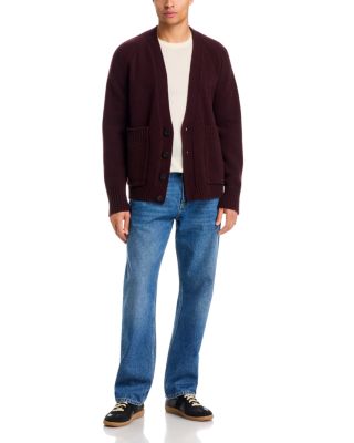 Studio Nicholson Lambs Wool V-Neck Cardigan | Bloomingdale's Men