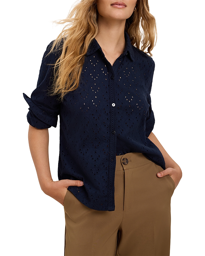 Nic+Zoe Knit Eyelet Shirt