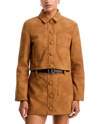 Lorenzo Croc Faux Suede Shirt