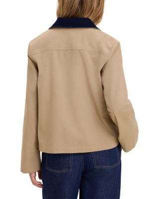 Cord Collar Twill Jacket - thumbnail 3