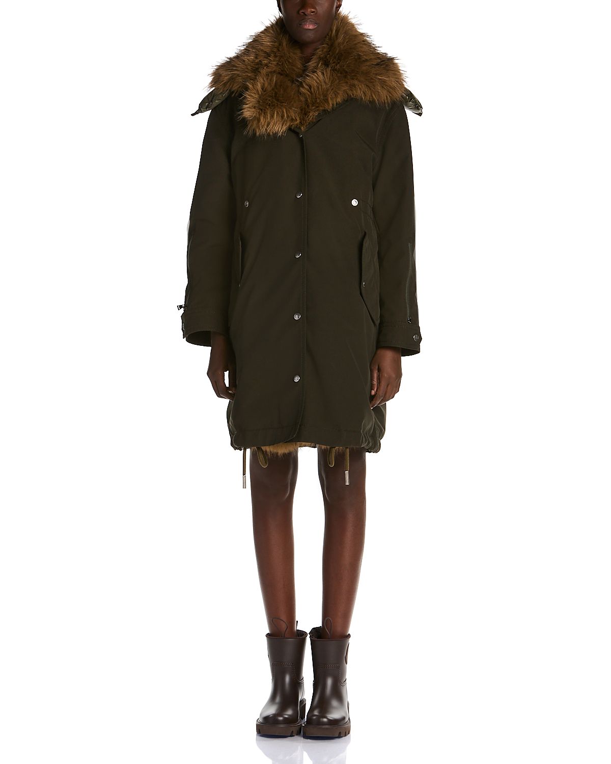 Moncler Halicte Long Down Parka