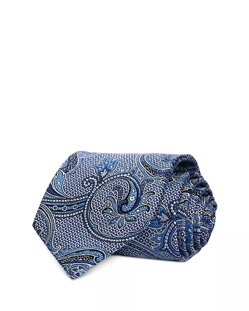 David Donahue Paisley Classic Silk Tie