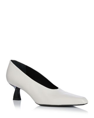 Women's Dona Leather Kitten Heel Pumps