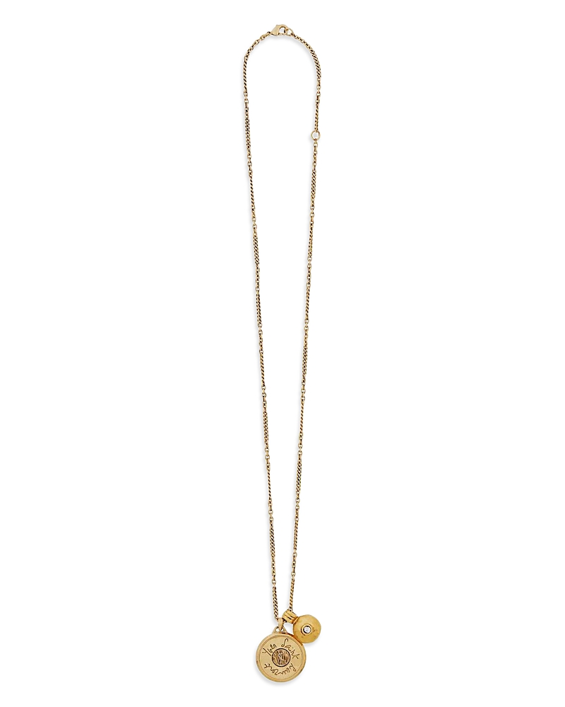 Saint Laurent Cassandre Medallion Necklace