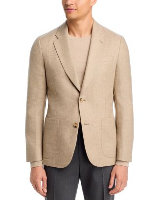 ジャケット・アウター PAUL SMITH High-Neck Urban Wool Coat Paul Smith Regular Fit Textured Solid Wool Blend Jacket