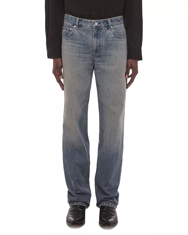 Helmut Lang Wardrobe Relaxed Fit 33 Jeans in Heavy Tinted Blue