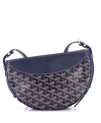   Hirondelle Shoulder Bag Coated Canvas and Leather
