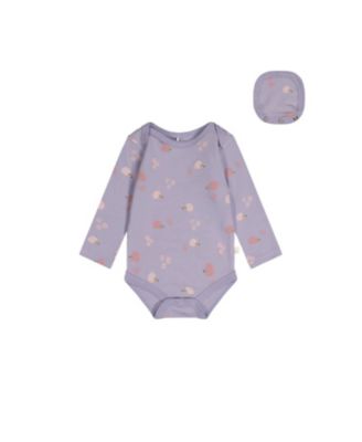 Girls' Hedgehog Organic Cotton Long Sleeve Romper - Baby