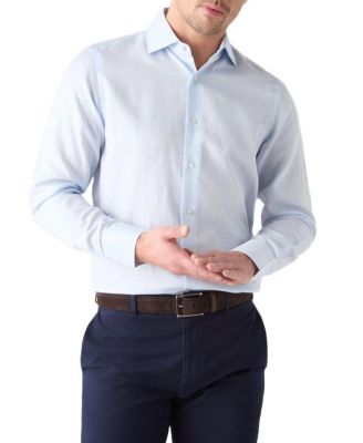 Reynolds Cotton Linen Blend Shirt in Contemporary Fit