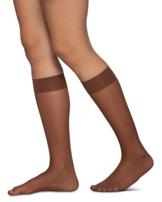Sheer Knee-High Socks, Set of 2
