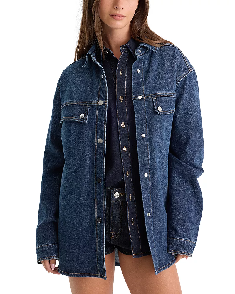 Good American The Denim Overshirt