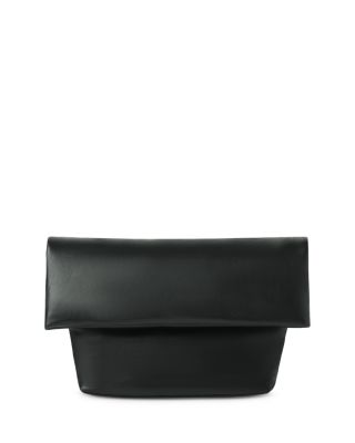 Finn Puffer Leather Clutch
