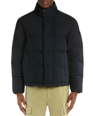 Capospalla Stand Collar Logo Patch Puffer Jacket
