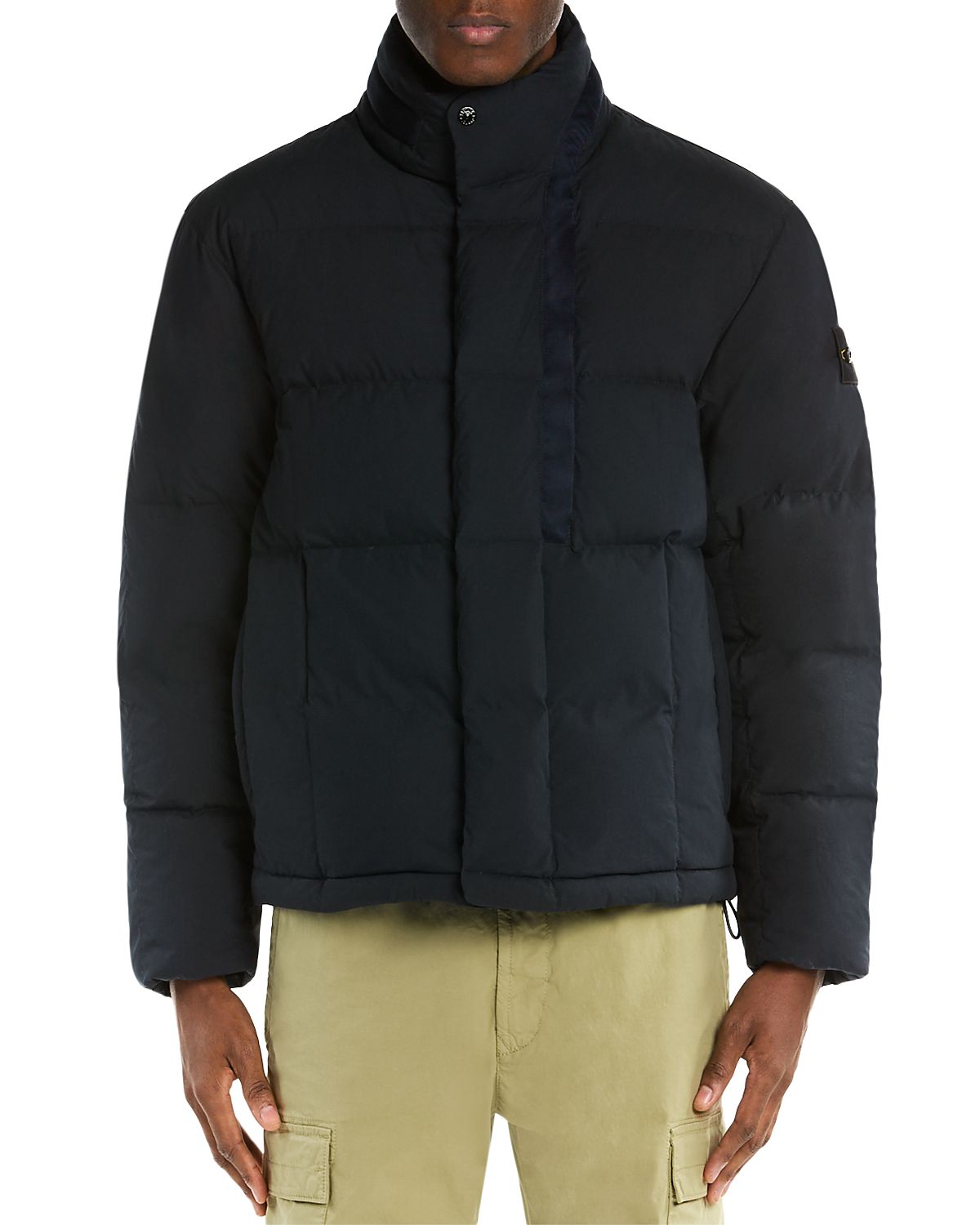 Stone Island Capospalla Stand Collar Logo Patch Puffer Jacket