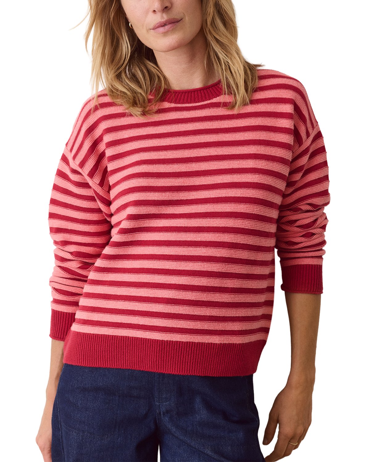 Juno Double Knit Long Sleeve Sweater
