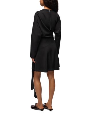 Cady Crepe Draped Mini Dress - thumbnail 3
