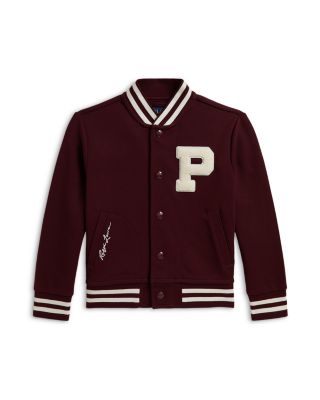 Boys' Double Knit Letter Jacket - Little Kid