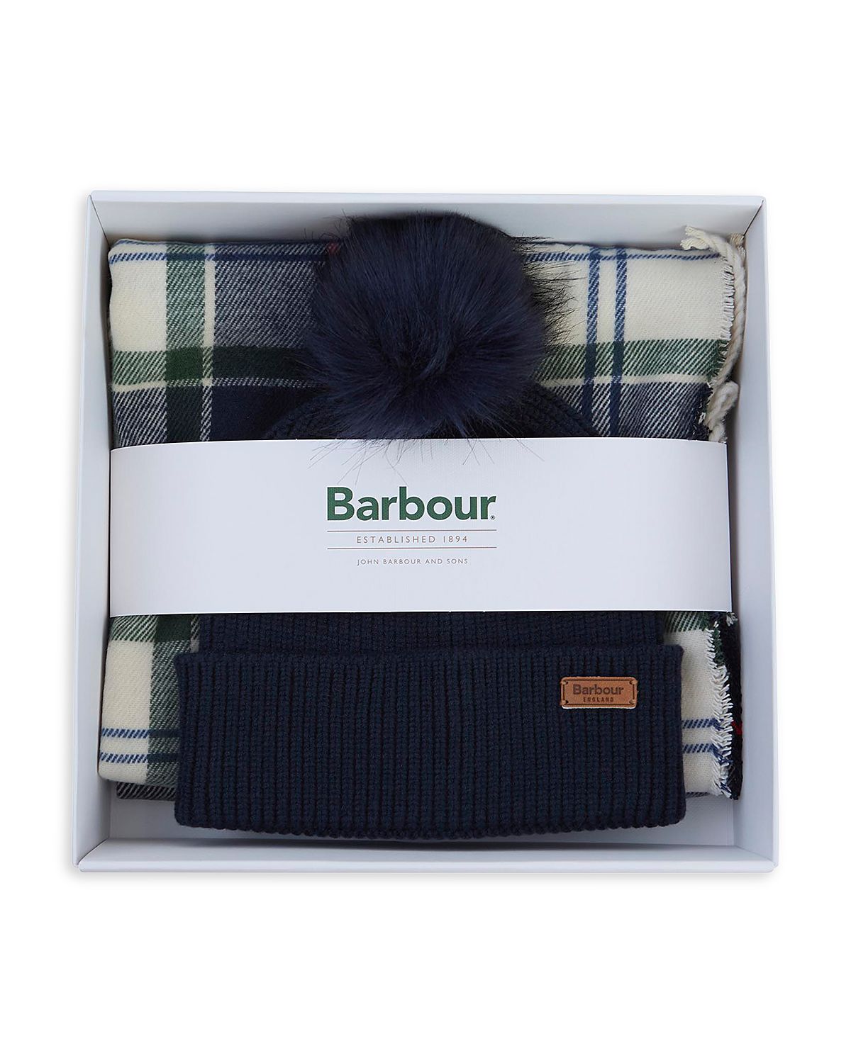 Barbour Dover Halles Scarf & Beanie Gift Set