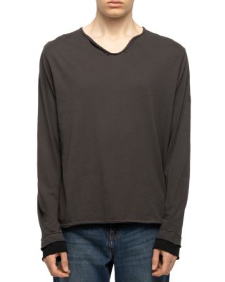 Monastir Five Button Cotton Henley Shirt