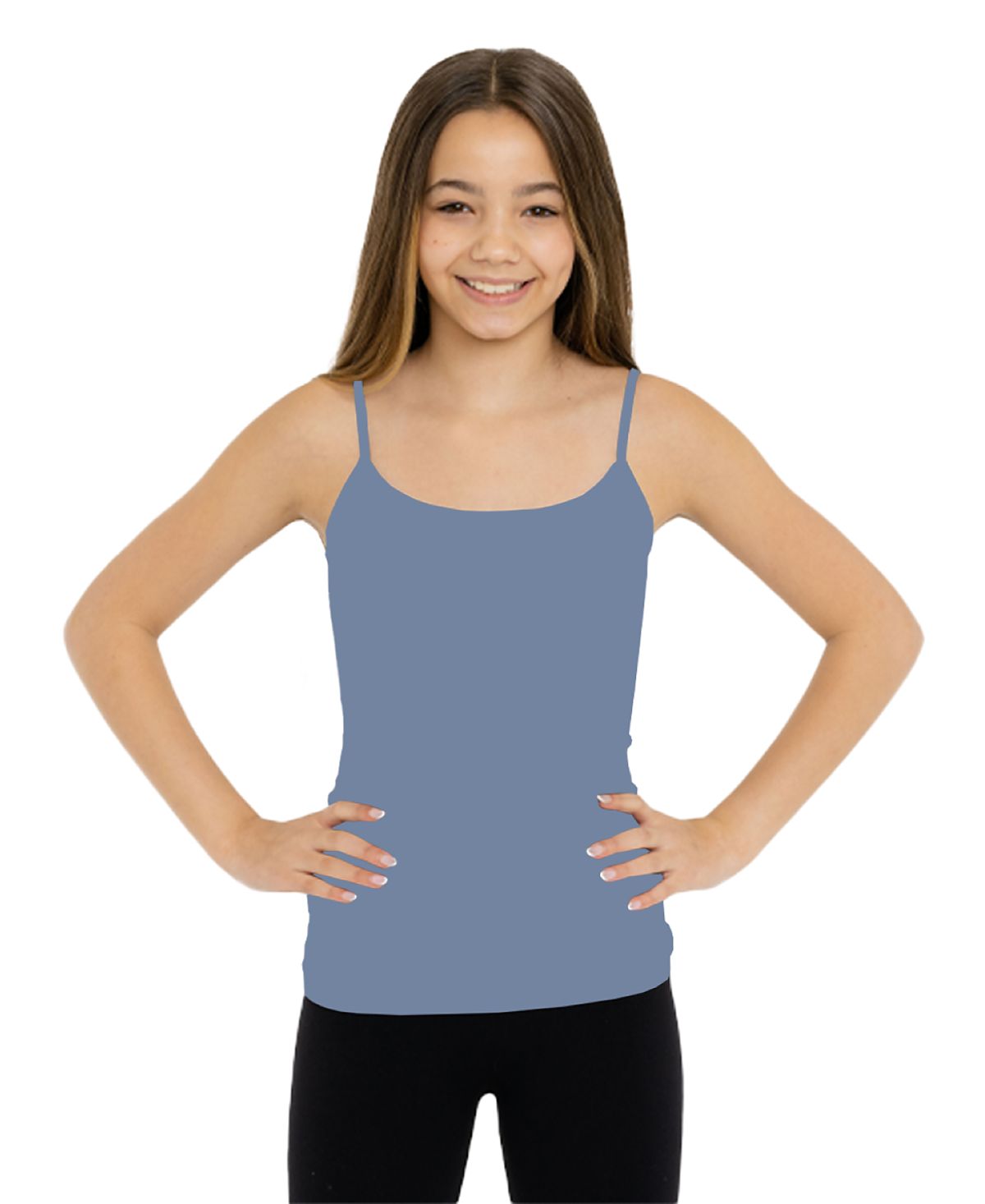 Malibu Sugar Girls' Solid Full Cami - Big Kid