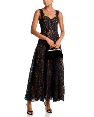 Lace Bustier Maxi Dress - Exclusive - thumbnail 2